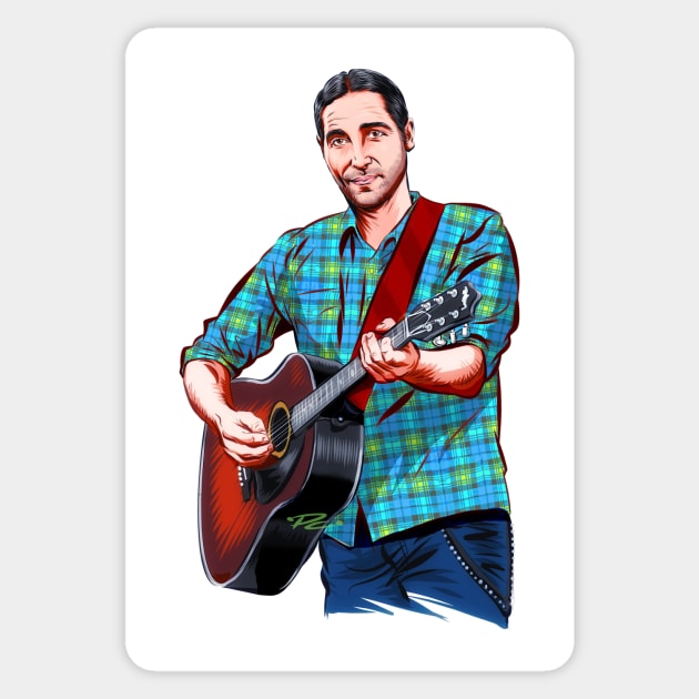 Josh Thompson - An illustration by Paul Cemmick Sticker by PLAYDIGITAL2020